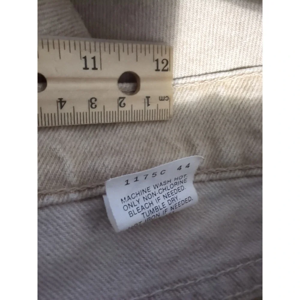 Vtg Levi's 550 Jeans Mens 32x36 Tan Khaki Relaxed Tapered Leg USA 90s USA